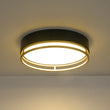 Load image into Gallery viewer, Gold Ring Accent Black Round Dimmable LED Ceiling Light
