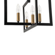 Load image into Gallery viewer, Industrial 4-Light Iron Square Lantern Semi Flush Mount
