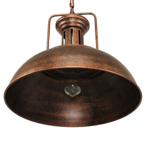 Industrial Single Dome Pendant Light