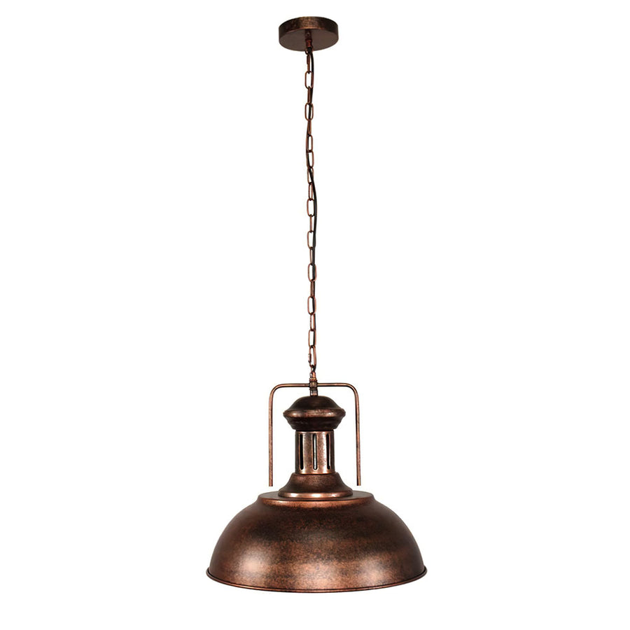 Industrial Single Dome Pendant Light