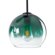 Load image into Gallery viewer, Lake House Green Glass Globe Bubble Linear Island Pendant
