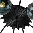 Load image into Gallery viewer, Mid-Century 12-Light Sputnik Blue Glass Globe Ceiling Light
