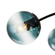 Load image into Gallery viewer, Mid-Century 12-Light Sputnik Blue Glass Globe Ceiling Light
