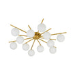Load image into Gallery viewer, Mid-Century Tiered Frosted Glass Bubble Round Sputnik Ceiling Light

