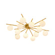 Load image into Gallery viewer, Mid-Century Tiered Frosted Glass Bubble Round Sputnik Ceiling Light
