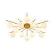 Load image into Gallery viewer, Mid-Century Tiered Frosted Glass Bubble Round Sputnik Ceiling Light
