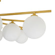 Load image into Gallery viewer, Mid-Century Tiered Frosted Glass Bubble Round Sputnik Ceiling Light
