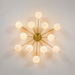 Load image into Gallery viewer, Mid-Century Tiered Frosted Glass Bubble Round Sputnik Ceiling Light
