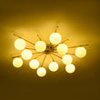Load image into Gallery viewer, Mid-Century Tiered Frosted Glass Bubble Round Sputnik Ceiling Light
