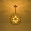 Load image into Gallery viewer, Mid-Century 6-Light Green Leaf Sunburst Sputnik Chandelier
