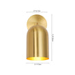 Load image into Gallery viewer, Minimalist Brass Single Adjustable Ceiling Spotlight
