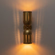 Load image into Gallery viewer, Modern Brass 2-Light Sand Glass Up Down Vanity Wall Lamp
