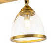 Load image into Gallery viewer, Modern 4-Light Adjustable Glass Bell Shade Ceiling Track Light
