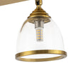 Load image into Gallery viewer, Modern 4-Light Adjustable Glass Bell Shade Ceiling Track Light
