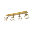 Load image into Gallery viewer, Modern 4-Light Adjustable Glass Bell Shade Ceiling Track Light
