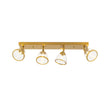 Load image into Gallery viewer, Modern 4-Light Adjustable Glass Bell Shade Ceiling Track Light

