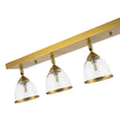 Load image into Gallery viewer, Modern 4-Light Adjustable Glass Bell Shade Ceiling Track Light
