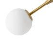 Load image into Gallery viewer, Modern 6-Light Brass Frosted Glass Globe Branched Chandelier
