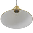 Load image into Gallery viewer, Modern Farmhouse 1-Light Brass Metal Cone Shade Pendant

