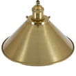 Load image into Gallery viewer, Modern Farmhouse 1-Light Brass Metal Cone Shade Pendant

