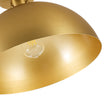 Load image into Gallery viewer, Modern Minimalist 1-Light Brass Metal Dome Semi Flush Mount
