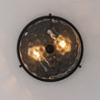 Load image into Gallery viewer, Modern Farmhouse Round Hammered Glass Drum Ceiling Light
