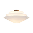 Load image into Gallery viewer, Modern Farmhouse Round Tiered Fabric Saucer Cage Chandelier
