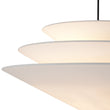 Load image into Gallery viewer, Modern Farmhouse Round Tiered Fabric Saucer Cage Chandelier
