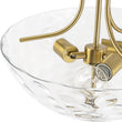 Load image into Gallery viewer, Modern Farmhouse Wide Bowl Water Glass Ceiling Light
