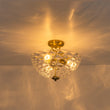 Load image into Gallery viewer, Modern Farmhouse Wide Bowl Water Glass Ceiling Light
