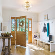 Load image into Gallery viewer, Modern Farmhouse Wide Bowl Water Glass Ceiling Light
