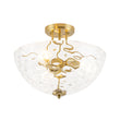 Load image into Gallery viewer, Modern Farmhouse Wide Bowl Water Glass Ceiling Light
