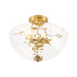 Load image into Gallery viewer, Modern Farmhouse Wide Bowl Water Glass Ceiling Light
