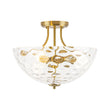 Load image into Gallery viewer, Modern Farmhouse Wide Bowl Water Glass Ceiling Light
