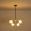 Load image into Gallery viewer, Modern Frosted Glass Bubble Molecular Sputnik Chandelier
