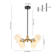 Load image into Gallery viewer, Modern Frosted Glass Bubble Molecular Sputnik Chandelier
