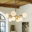 Load image into Gallery viewer, Modern Frosted Glass Bubble Molecular Sputnik Chandelier
