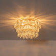 Load image into Gallery viewer, Modern Luxury Brass 3-Tier Round Crystal Drop Ceiling Light

