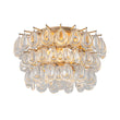 Load image into Gallery viewer, Modern Luxury Brass 3-Tier Round Crystal Drop Ceiling Light
