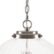 Load image into Gallery viewer, Modern 1-Light Clear Fluted Glass Globe Kitchen Pendant
