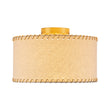 Load image into Gallery viewer, Retro Farmhouse Ivory Linen Drum Lantern Ceiling Light
