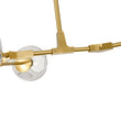 Load image into Gallery viewer, Sculptural 5-Light Gray Tinted Glass Globe Branch Island Pendant
