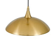 Load image into Gallery viewer, Shaker Farmhouse 1-Light Brass Metal Dome Kitchen Pendant
