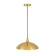 Load image into Gallery viewer, Shaker Farmhouse 1-Light Brass Metal Dome Kitchen Pendant
