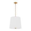 Load image into Gallery viewer, Bohemian 3-Light Round Fabric Pleated Drum Lantern Pendant
