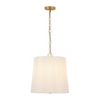 Load image into Gallery viewer, Bohemian 3-Light Round Fabric Pleated Drum Lantern Pendant
