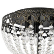 Load image into Gallery viewer, Spanish Bronze Round Cascaded Crystal Cage Ceiling Light
