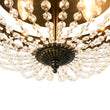 Load image into Gallery viewer, Spanish Bronze Round Cascaded Crystal Cage Ceiling Light
