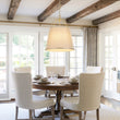 Load image into Gallery viewer, Spanish Farmhouse 4-Light Drum Beige Linen Lantern Pendant
