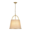 Load image into Gallery viewer, Spanish Farmhouse 4-Light Drum Beige Linen Lantern Pendant
